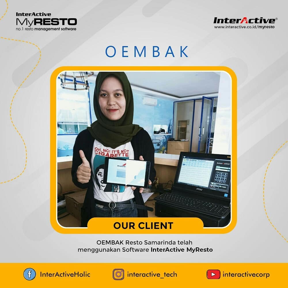 Klien InterActive MyResto Bisnis Oembak Resto