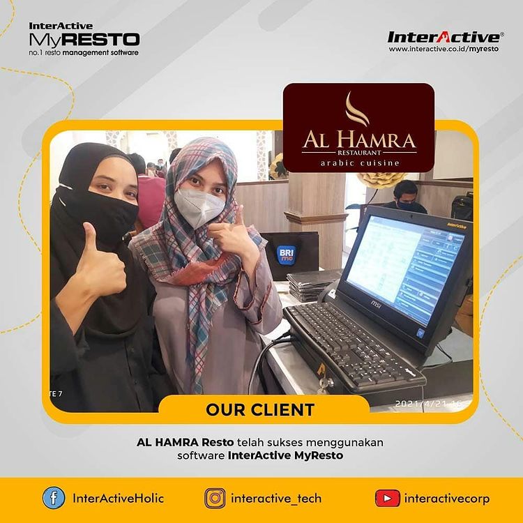 Klien InterActive MyResto Bisnis Alhamra Resto