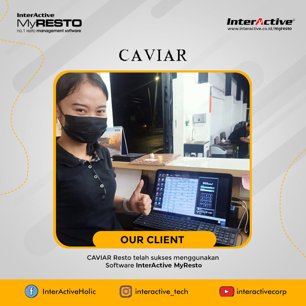 Klien InterActive MyResto Bisnis Caviar