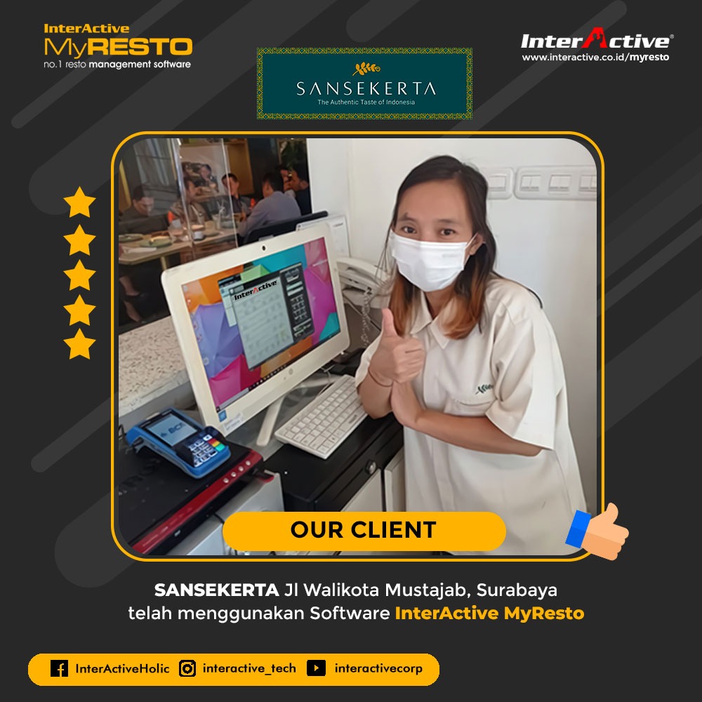 Klien InterActive MyResto Bisnis Sansekerta