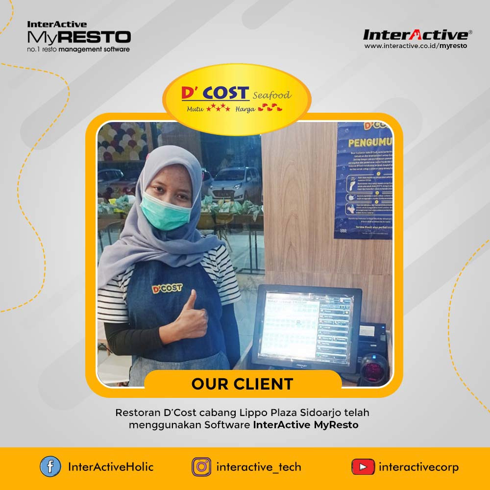 Klien InterActive MyResto Bisnis D'Cost Seafood