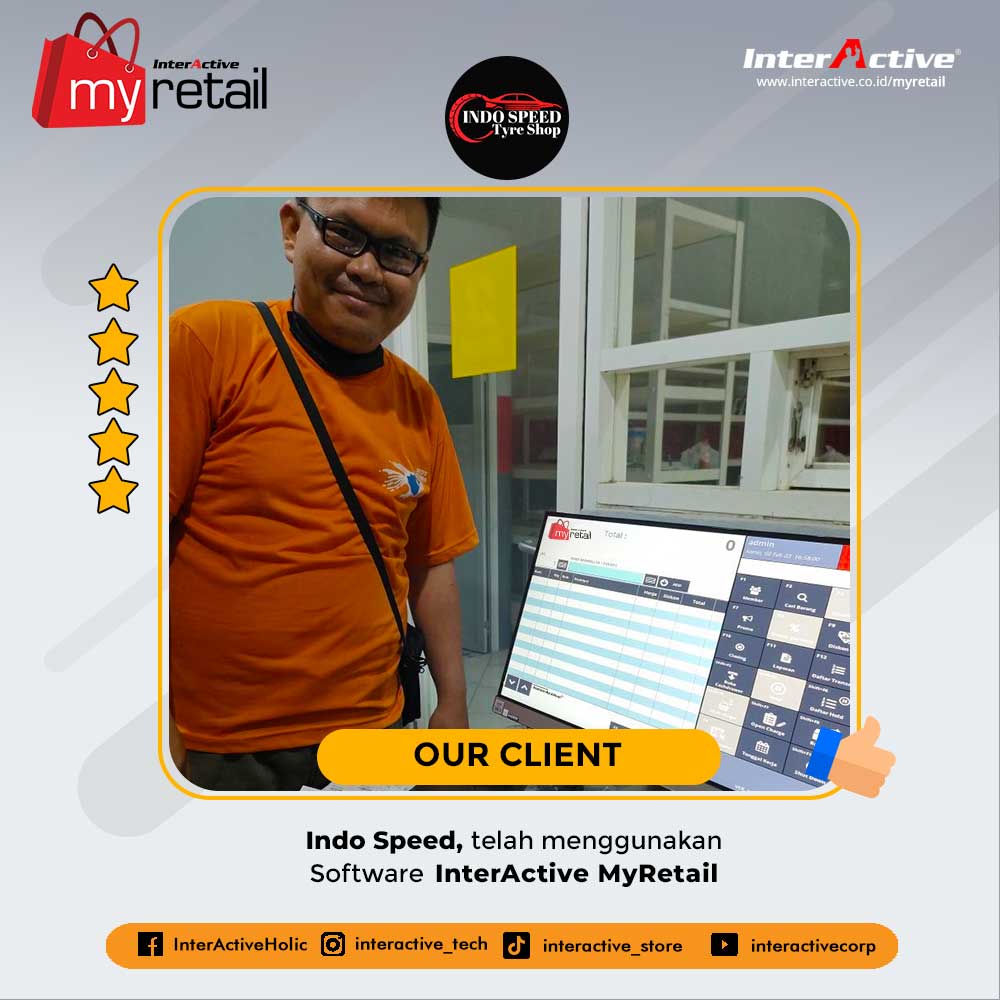Klien InterActive, myretail,Indo Speed, InterActive MyRetail 2.0 version
